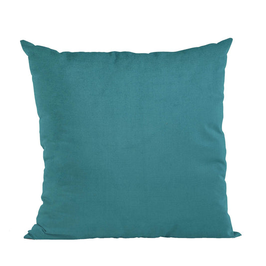Plutus Sky Blue Solid Shiny Velvet Luxury Throw Pillow - Plutus Brands