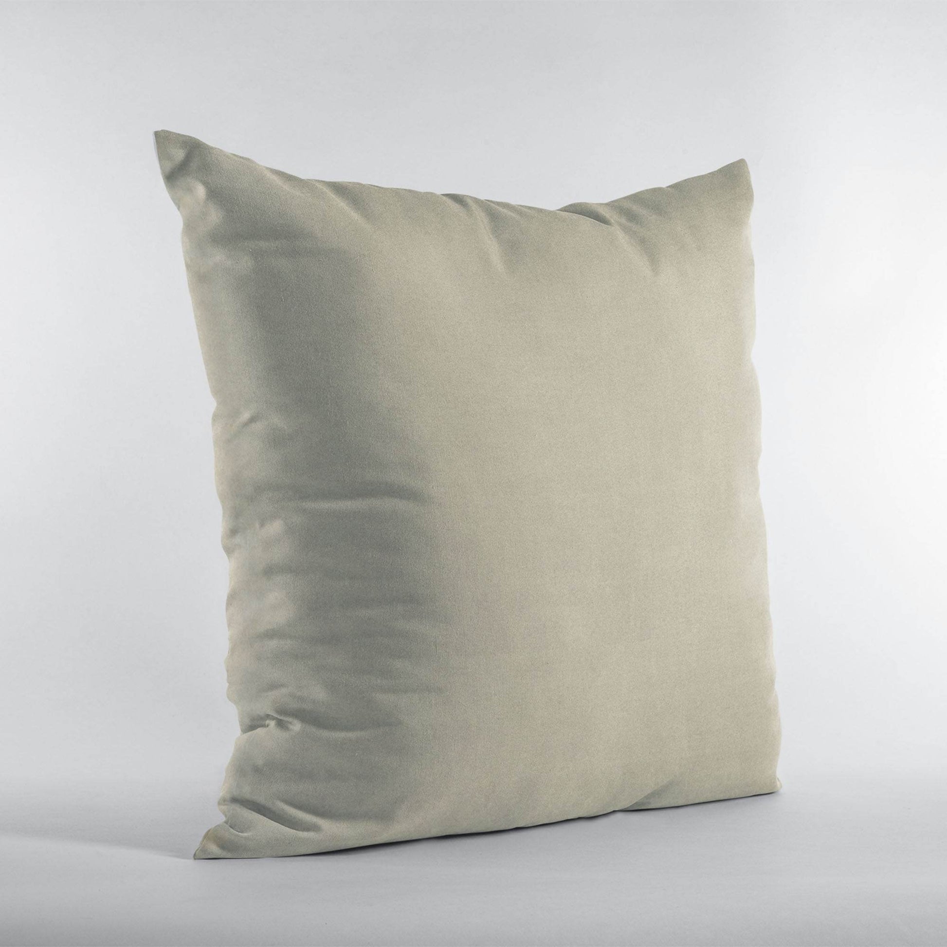 Plutus Oyster Solid Shiny Velvet Luxury Throw Pillow - Plutus Brands