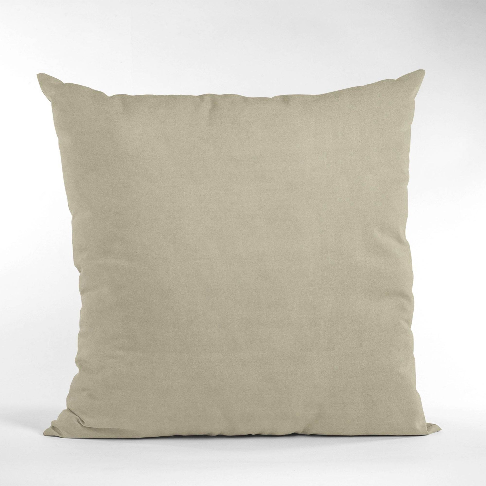 Plutus Oyster Solid Shiny Velvet Luxury Throw Pillow - Plutus Brands