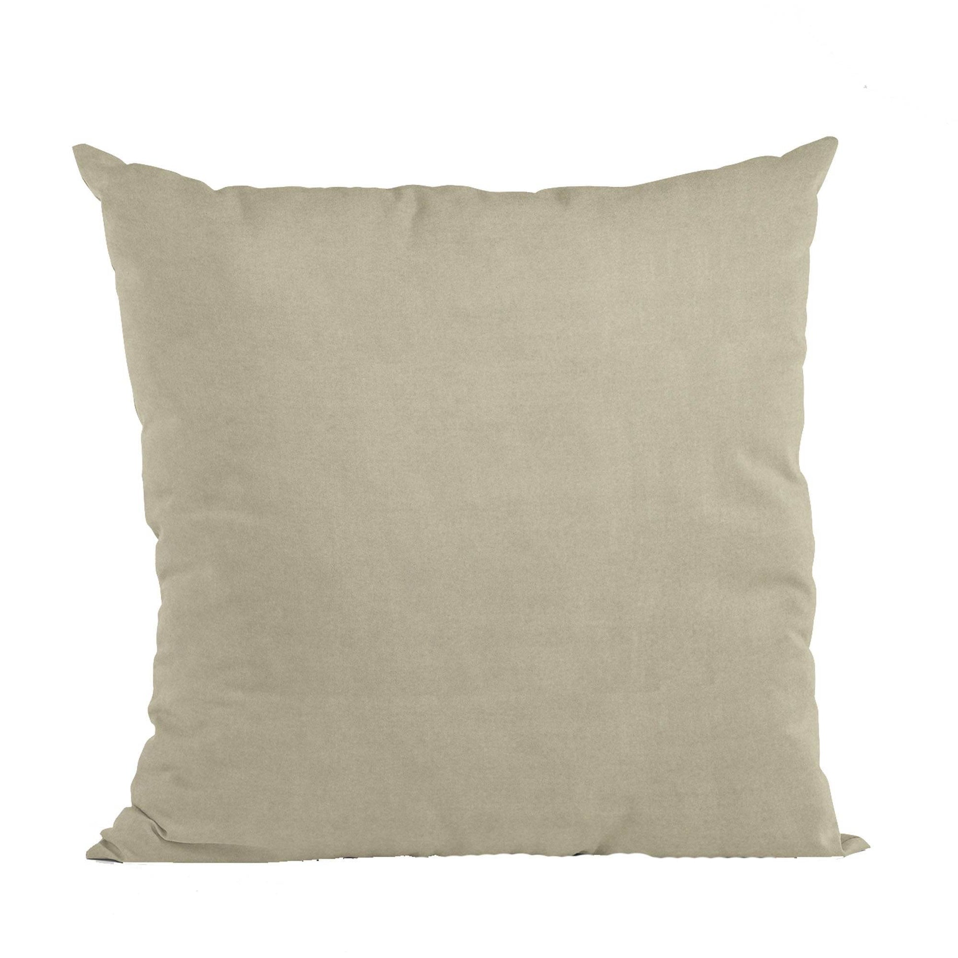 Plutus Oyster Solid Shiny Velvet Luxury Throw Pillow - Plutus Brands