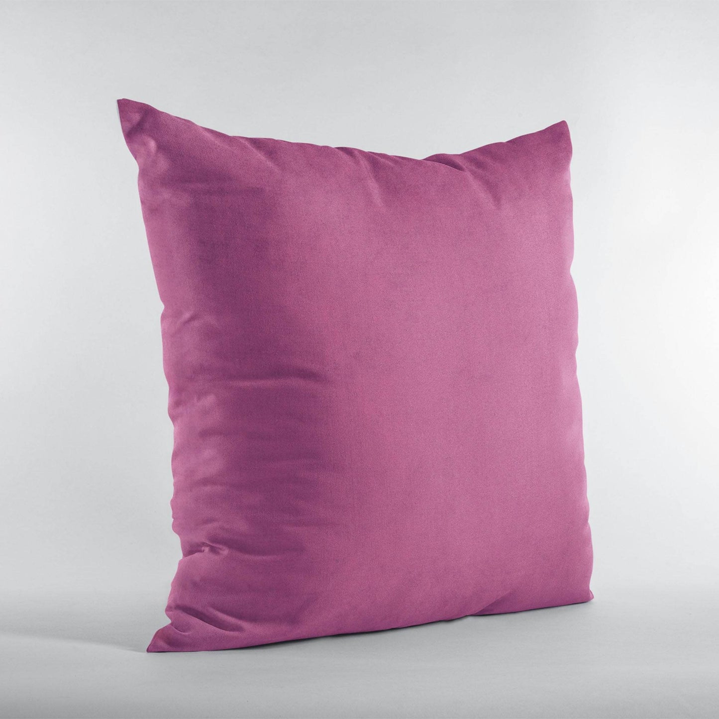 Plutus Pink Solid Shiny Velvet Luxury Throw Pillow - Plutus Brands