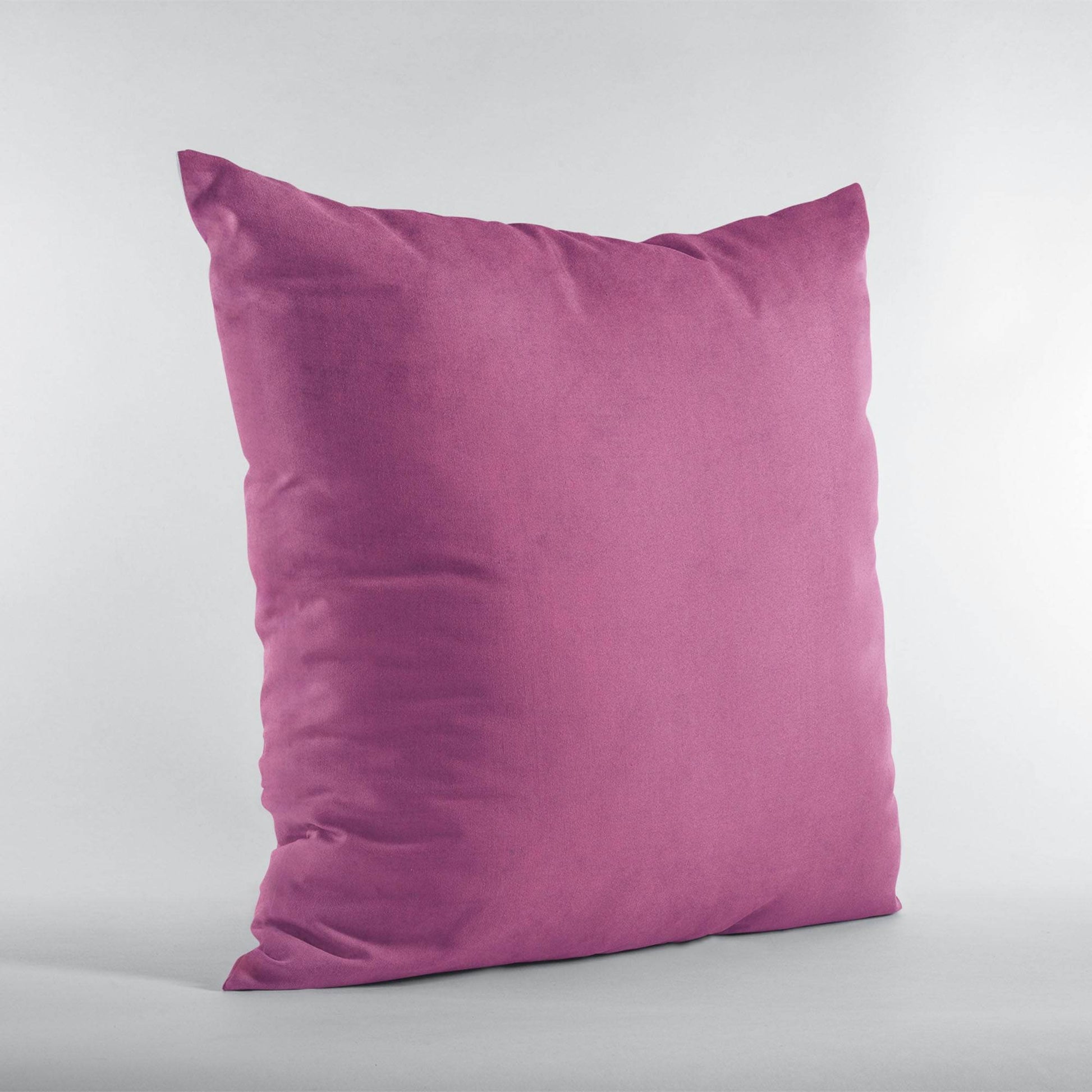 Plutus Pink Solid Shiny Velvet Luxury Throw Pillow - Plutus Brands