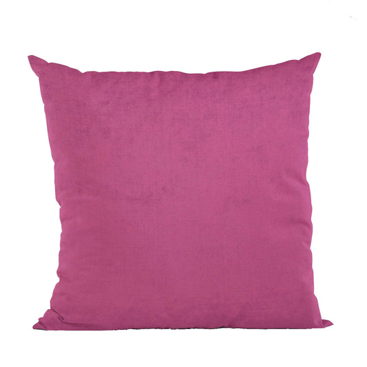 Plutus Pink Solid Shiny Velvet Luxury Throw Pillow - Plutus Brands