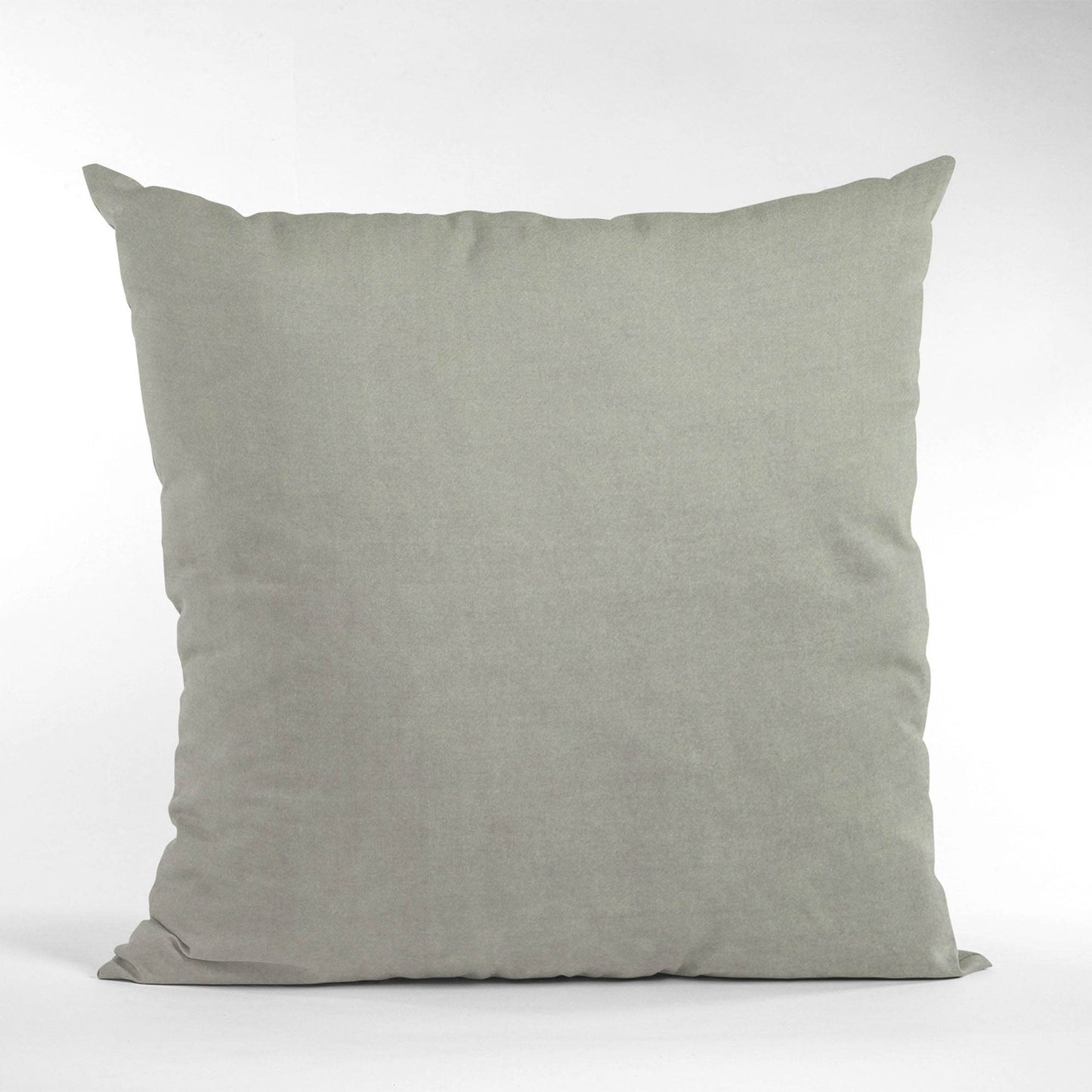 Plutus Grey Solid Shiny Velvet Luxury Throw Pillow - Plutus Brands
