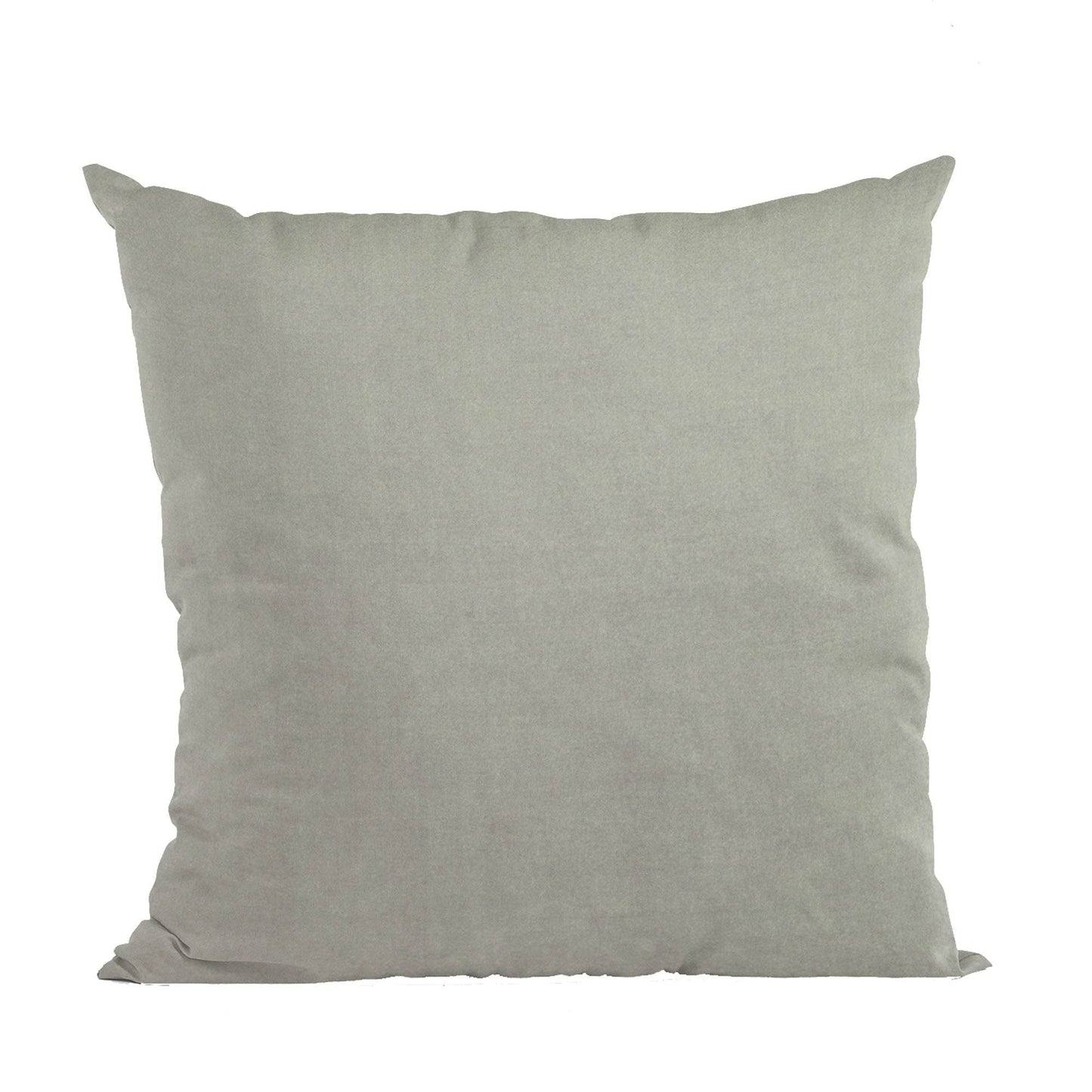 Plutus Grey Solid Shiny Velvet Luxury Throw Pillow - Plutus Brands