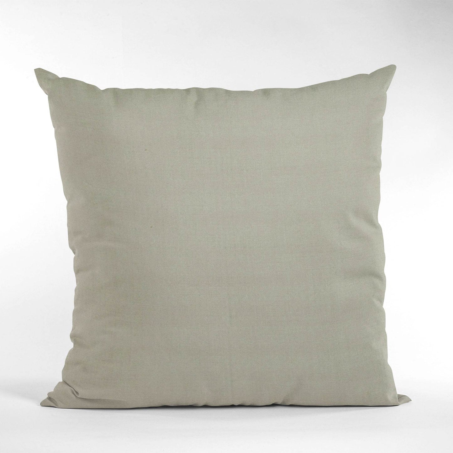 Plutus Light Grey Solid Shiny Velvet Luxury Throw Pillow - Plutus Brands