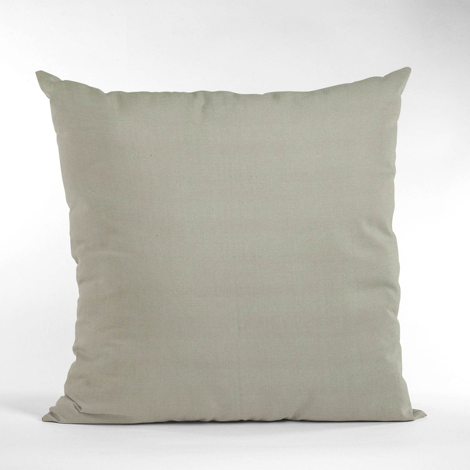 Plutus Light Grey Solid Shiny Velvet Luxury Throw Pillow - Plutus Brands