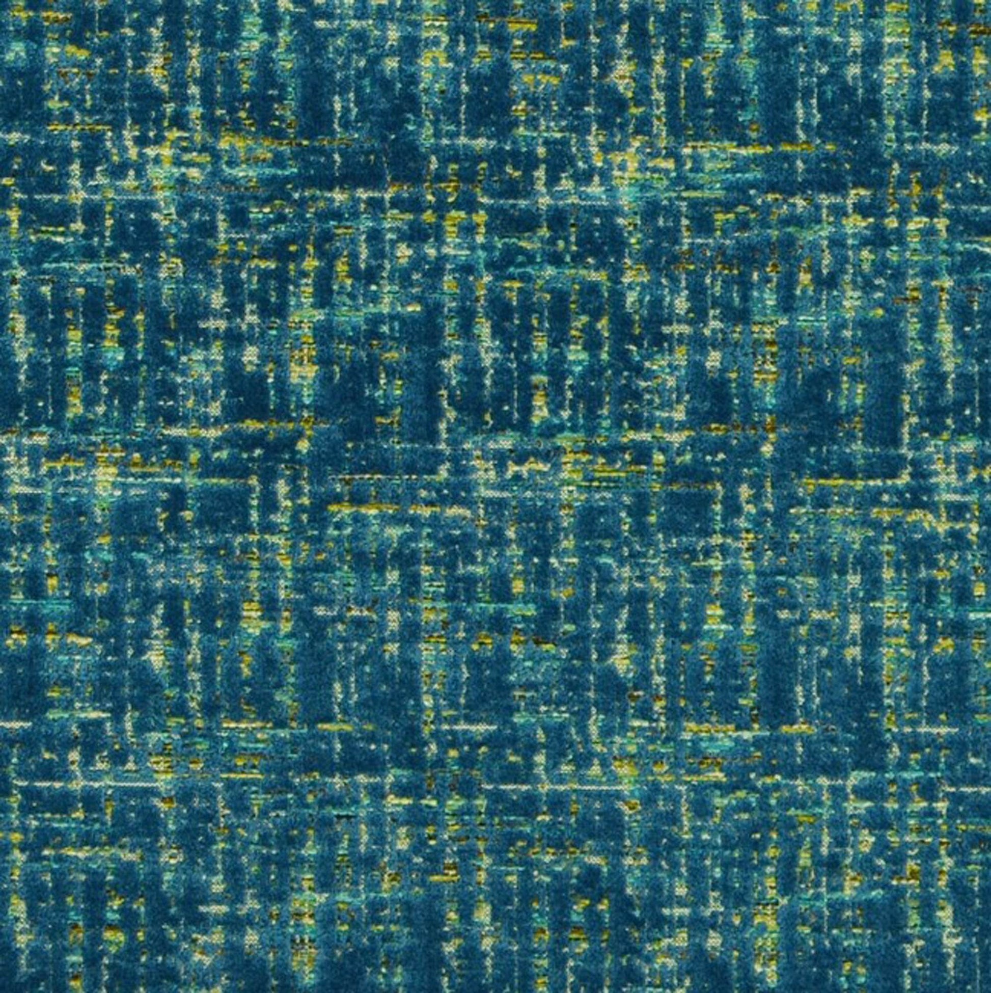 Plutus Sapphire New Planet Cut Velvet Luxury Throw Pillow - Plutus Brands