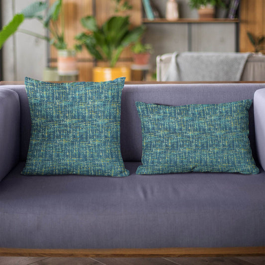 Plutus Sapphire New Planet Cut Velvet Luxury Throw Pillow - Plutus Brands