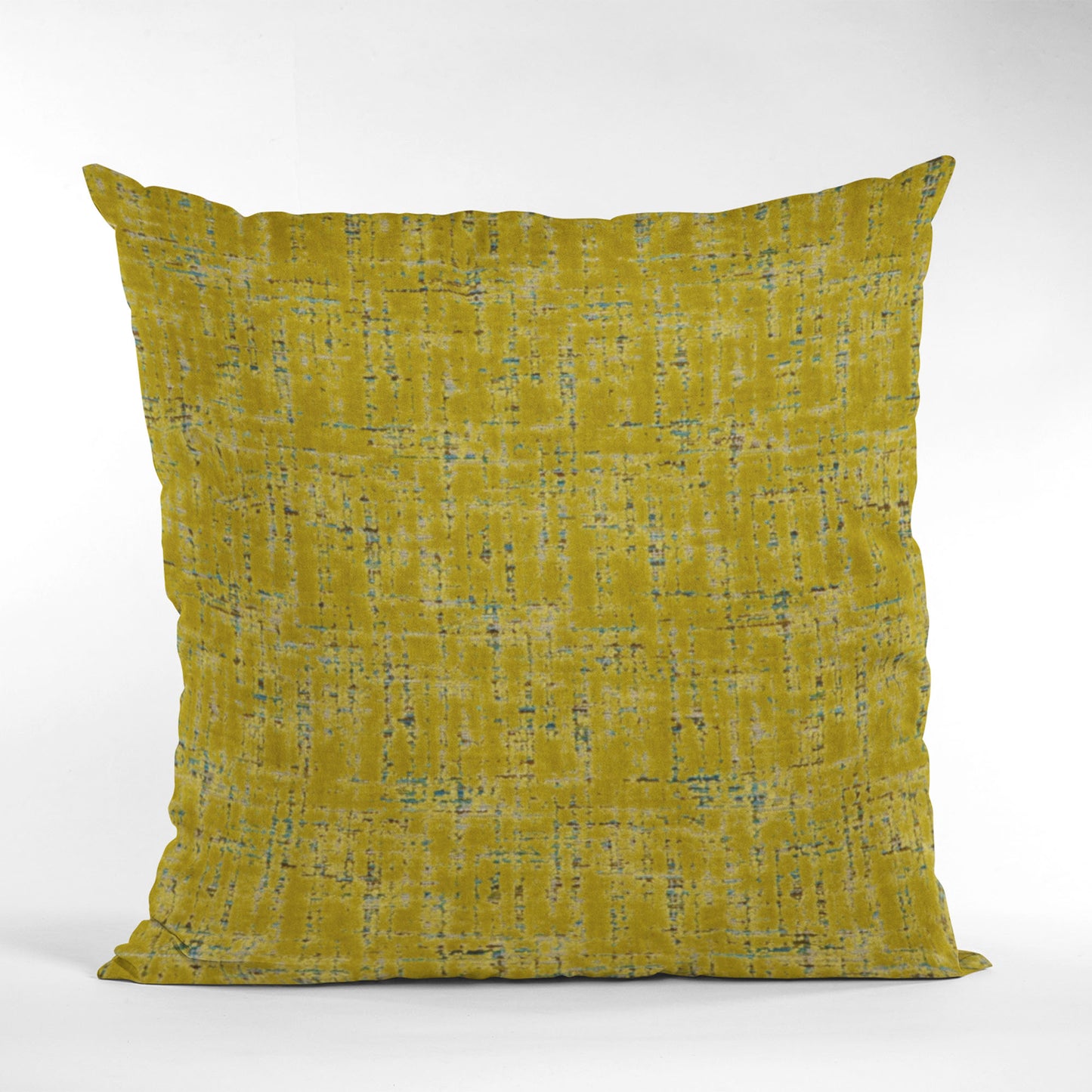 Plutus Sulfur New Planet Cut Velvet Luxury Throw Pillow