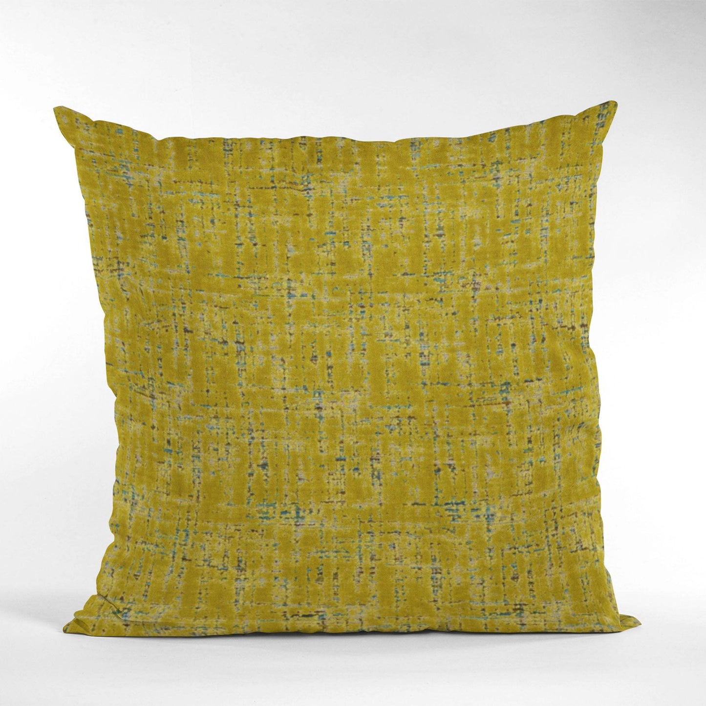 Plutus Sulfur New Planet Cut Velvet Luxury Throw Pillow - Plutus Brands