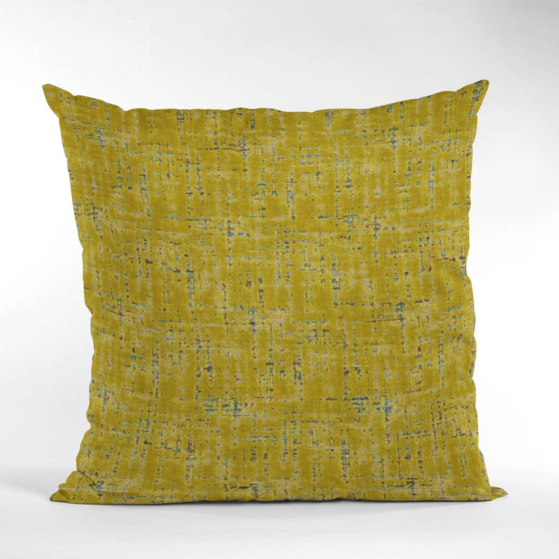 Plutus Sulfur New Planet Cut Velvet Luxury Throw Pillow - Plutus Brands