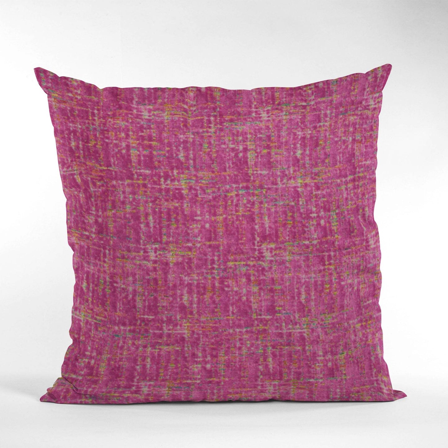 Plutus Fuchsia New Planet Cut Velvet Luxury Throw Pillow - Plutus Brands