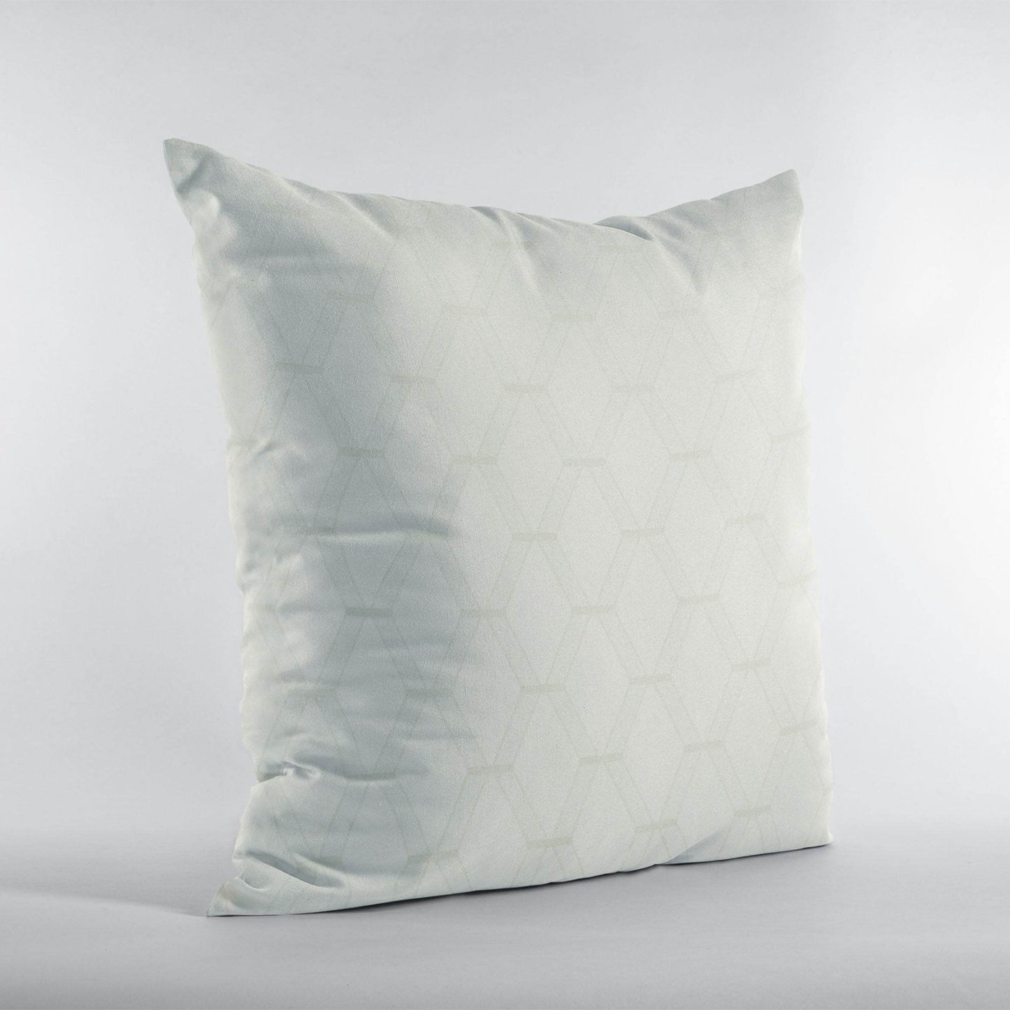 Plutus Vanilla Diamond Shiny Fabric With Embroydery Luxury Throw Pillow - Plutus Brands