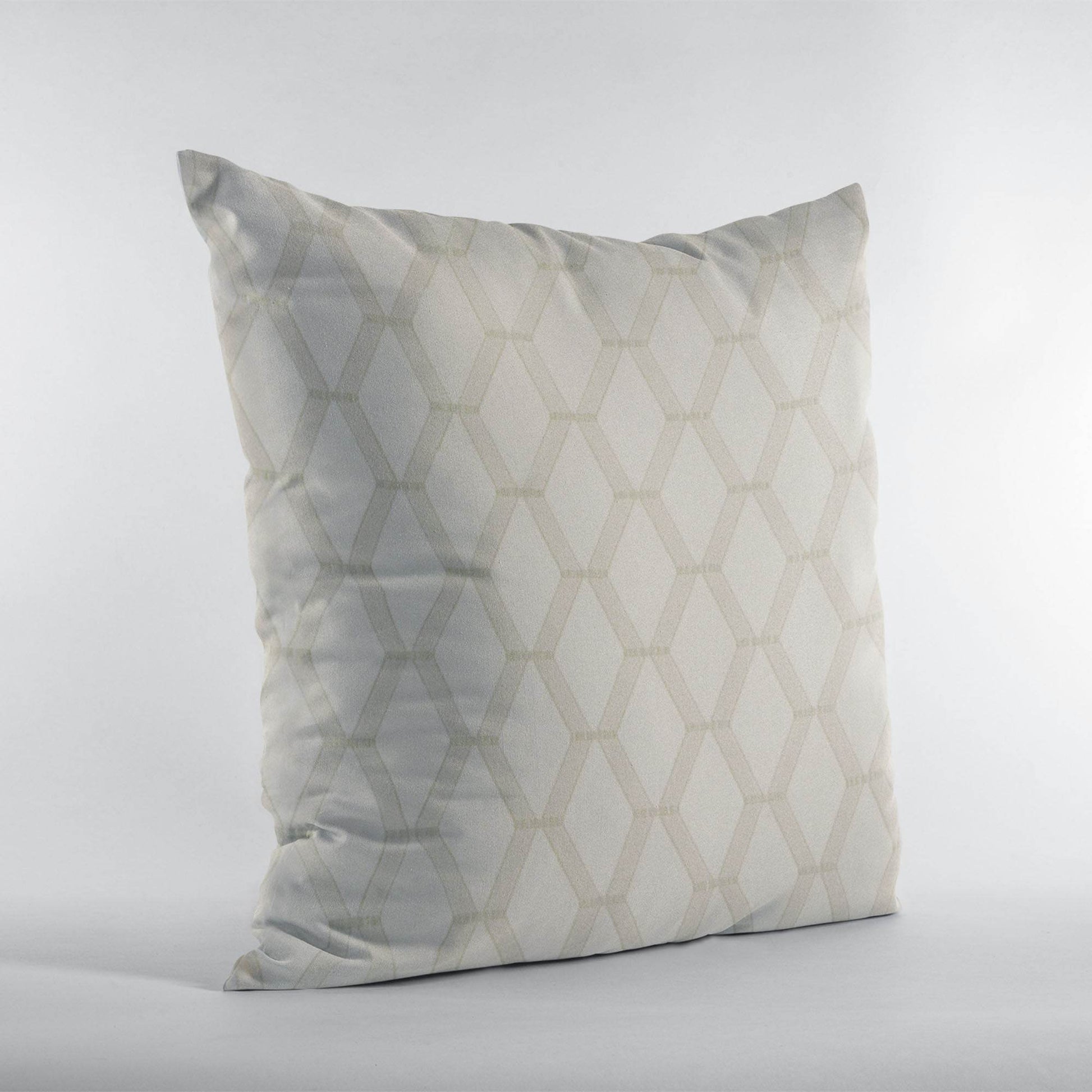 Plutus Wheat Diamond Shiny Fabric With Embroydery Luxury Throw Pillow - Plutus Brands