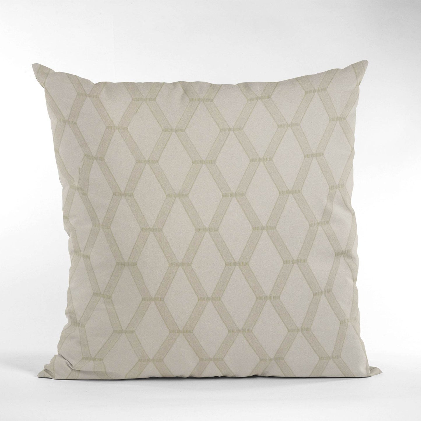 Plutus Wheat Diamond Shiny Fabric With Embroydery Luxury Throw Pillow - Plutus Brands