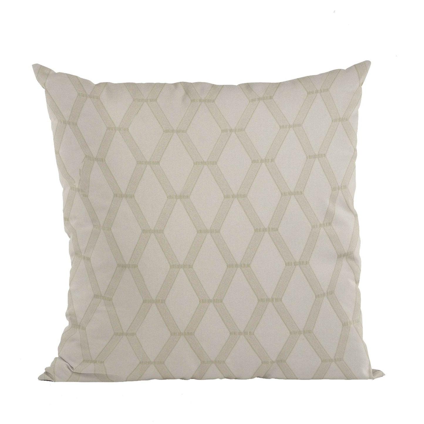 Plutus Wheat Diamond Shiny Fabric With Embroydery Luxury Throw Pillow - Plutus Brands