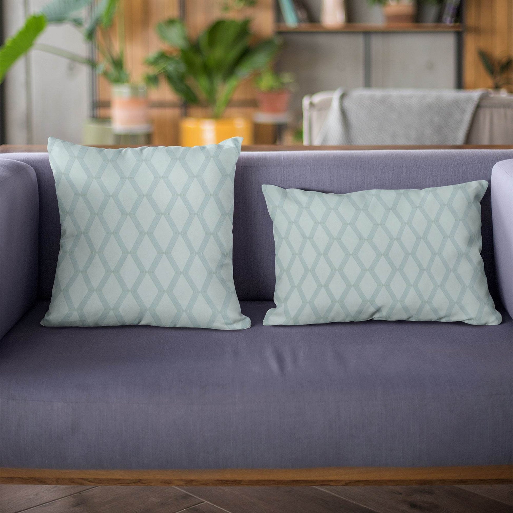 Plutus Serenity Diamond Shiny Fabric With Embroydery Luxury Throw Pillow - Plutus Brands