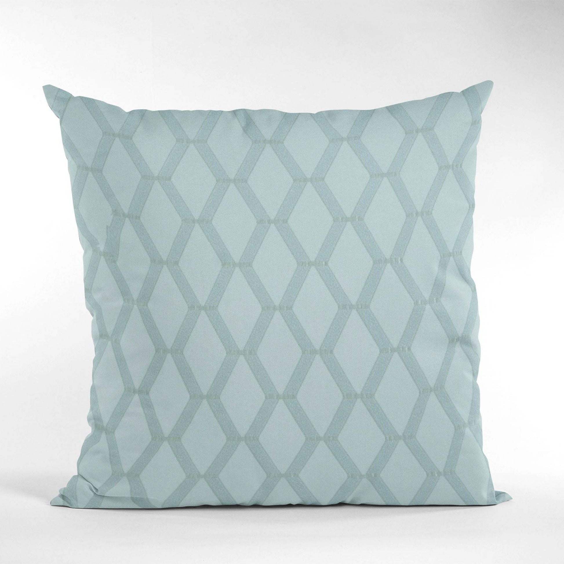 Plutus Serenity Diamond Shiny Fabric With Embroydery Luxury Throw Pillow - Plutus Brands