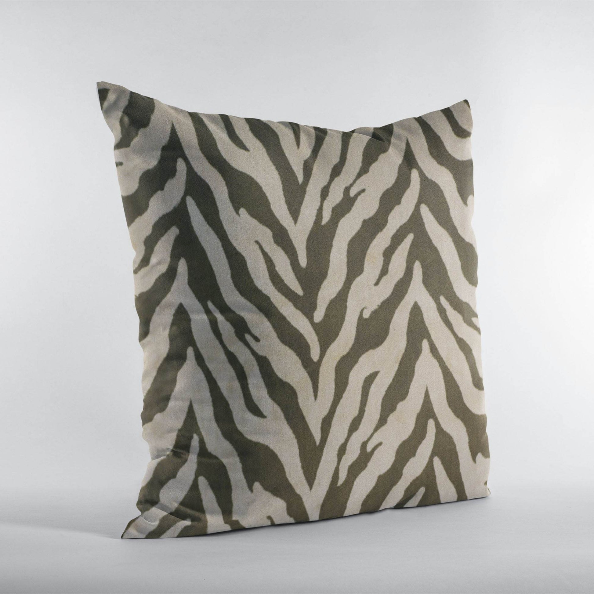 Plutus Tribal Zebra Zebra Print Velvet Luxury Throw Pillow - Plutus Brands