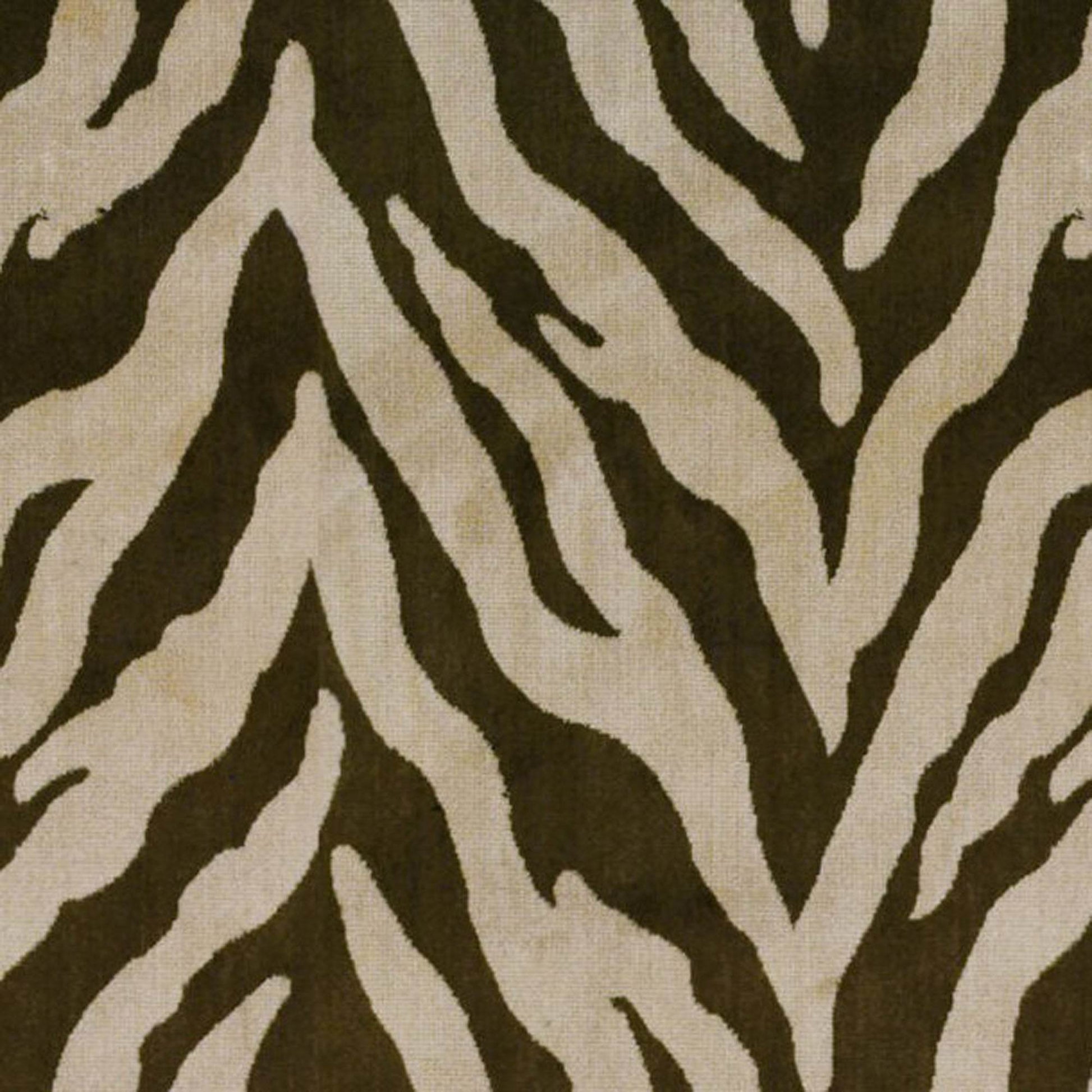 Plutus Tribal Zebra Zebra Print Velvet Luxury Throw Pillow - Plutus Brands