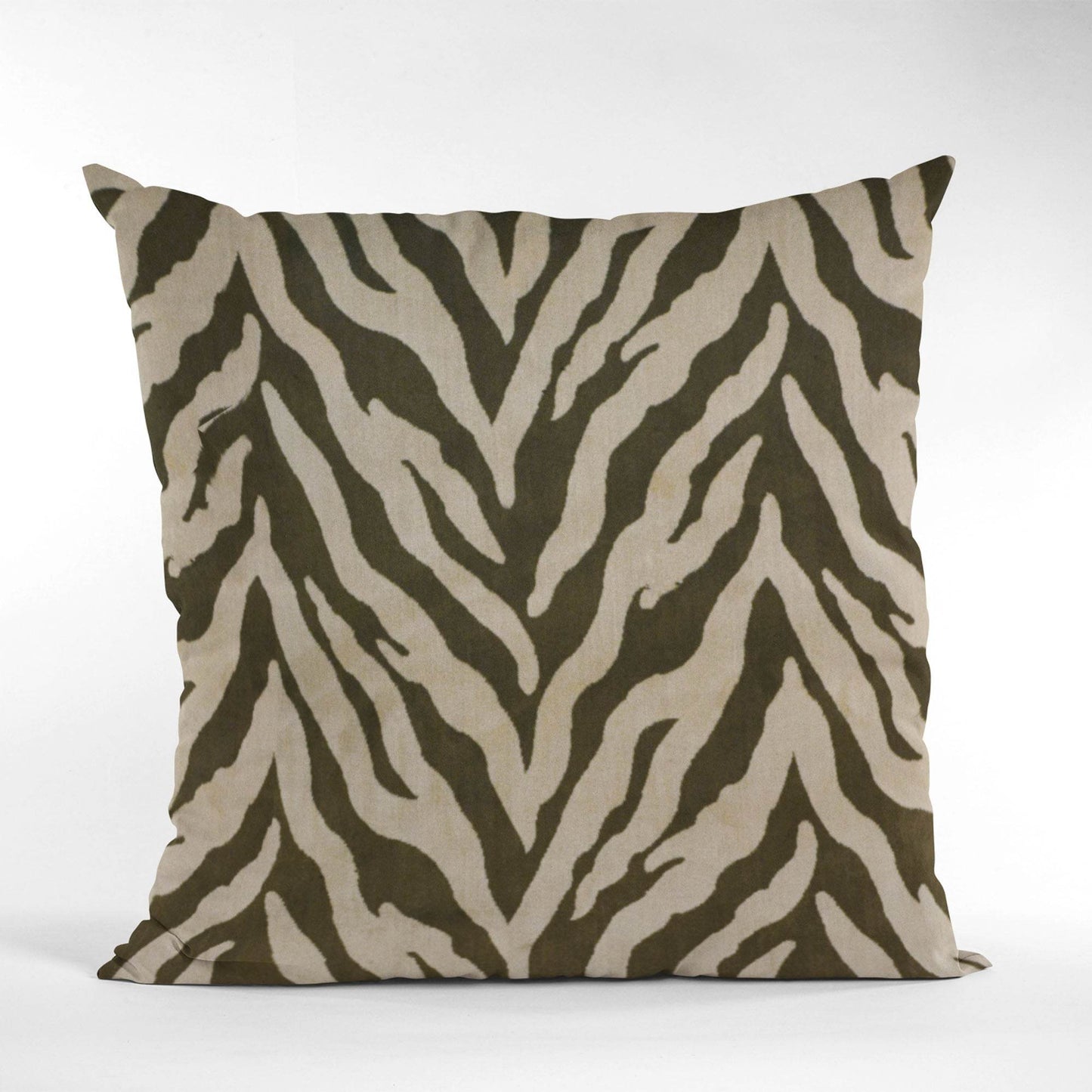 Plutus Tribal Zebra Zebra Print Velvet Luxury Throw Pillow - Plutus Brands
