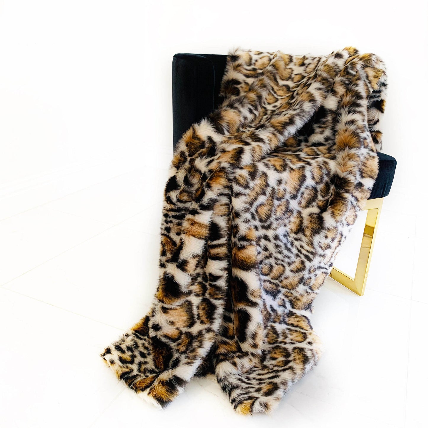 Plutus Brown Tiger Faux Fur Luxury Throw Blanket - Plutus Brands