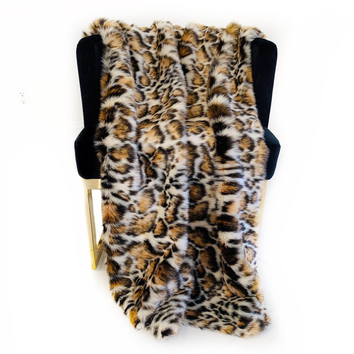 Plutus Brown Tiger Faux Fur Luxury Throw Blanket - Plutus Brands