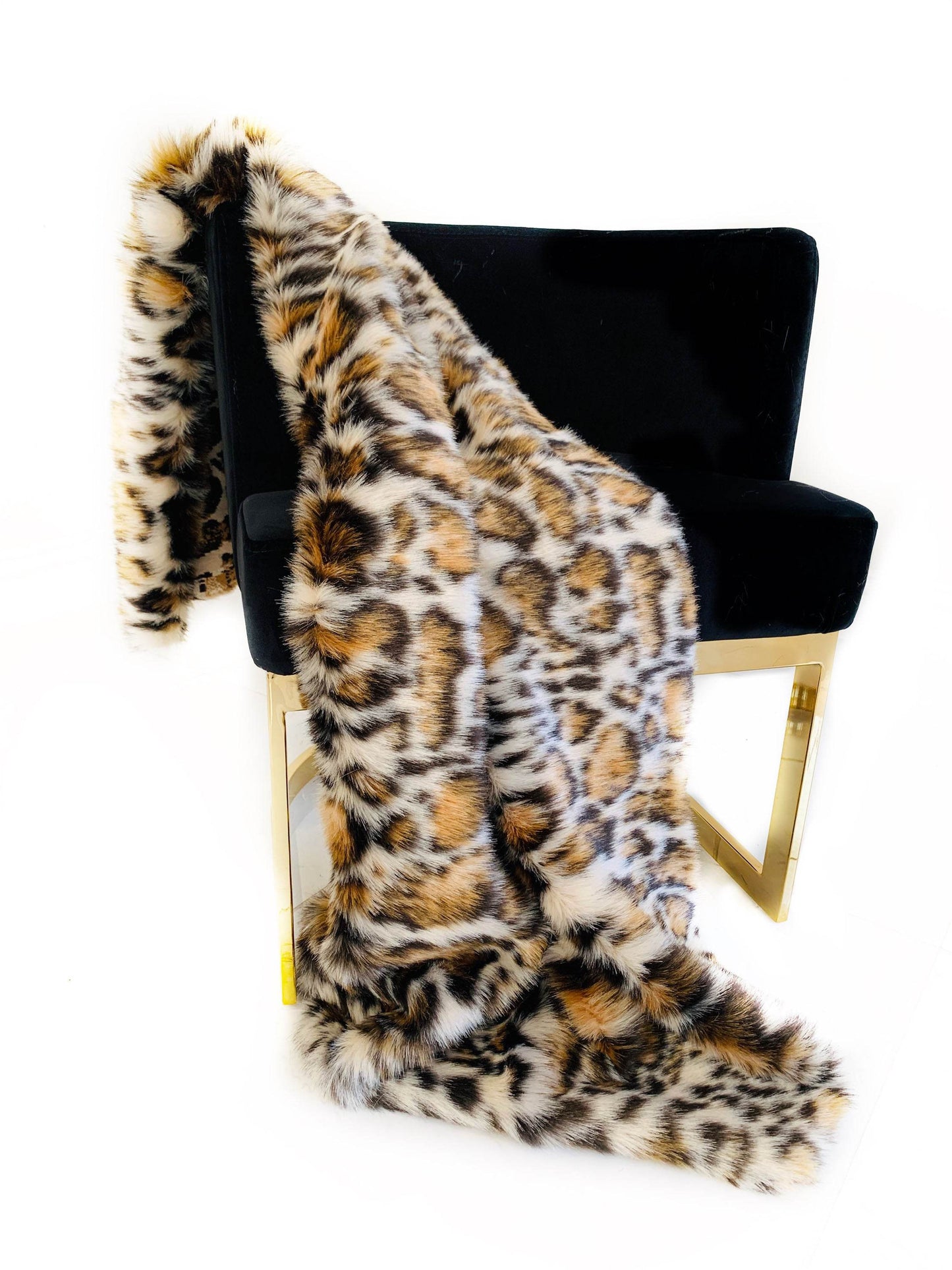 Plutus Brown Tiger Faux Fur Luxury Throw Blanket - Plutus Brands