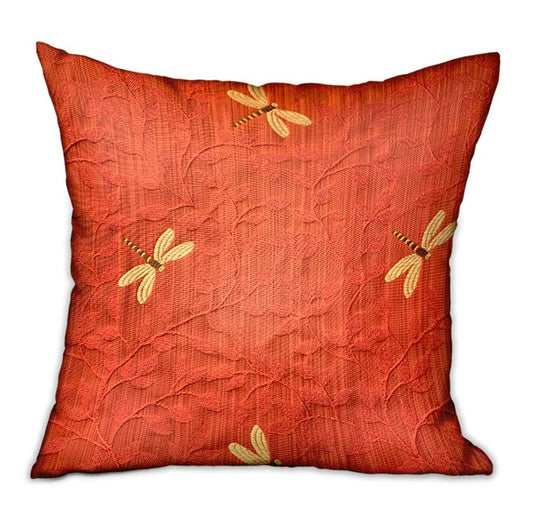 Firefly Red Animal Motif Luxury Throw Pillow - Plutus Brands