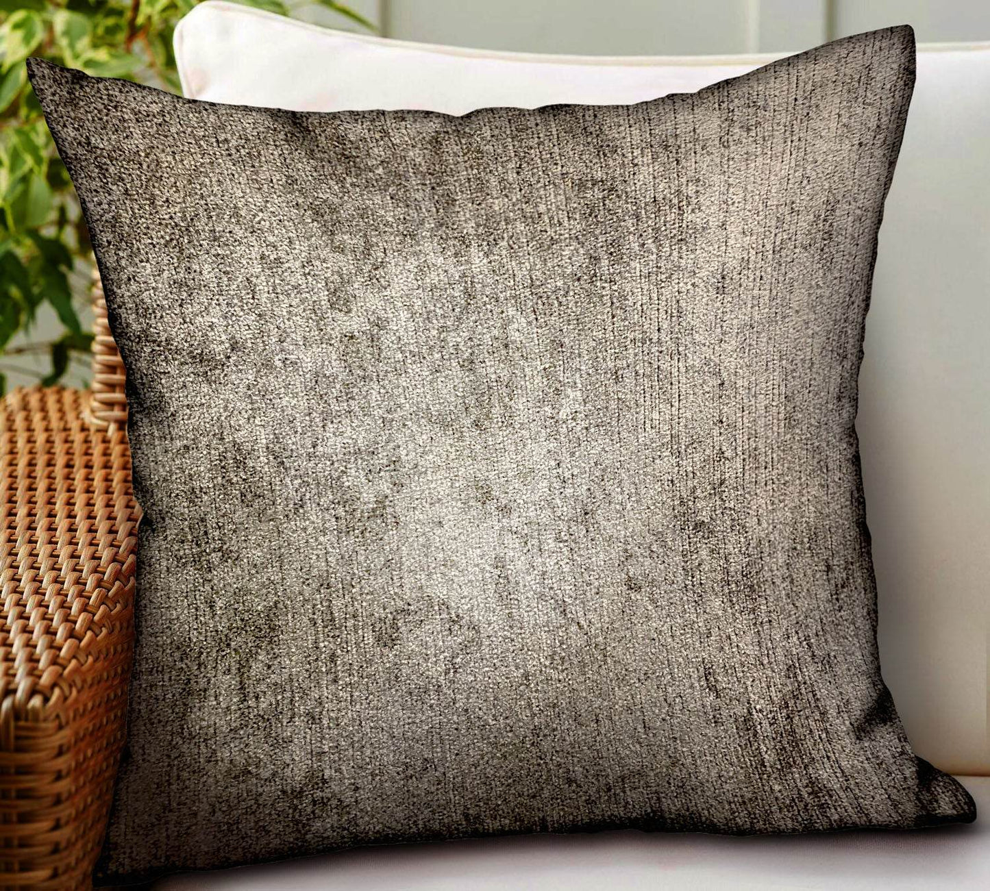 Harbor Sky Brown Solid Luxury Outdoor/Indoor Throw Pillow - Plutus Brands