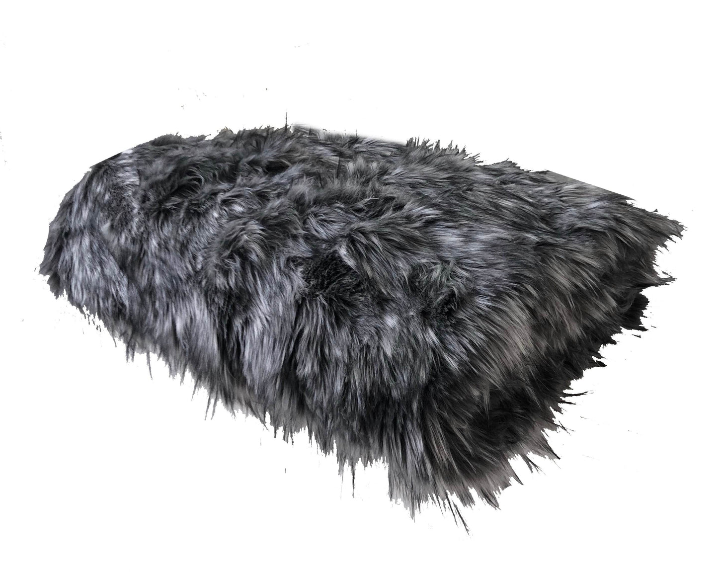 Wolf Faux Fur Grey Luxury Throw - Plutus Brands