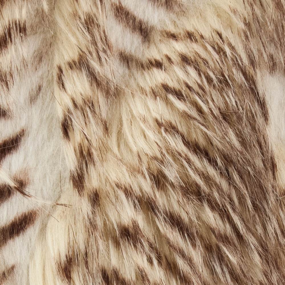 Porcupine Beige Faux Fur Luxury Throw - Plutus Brands