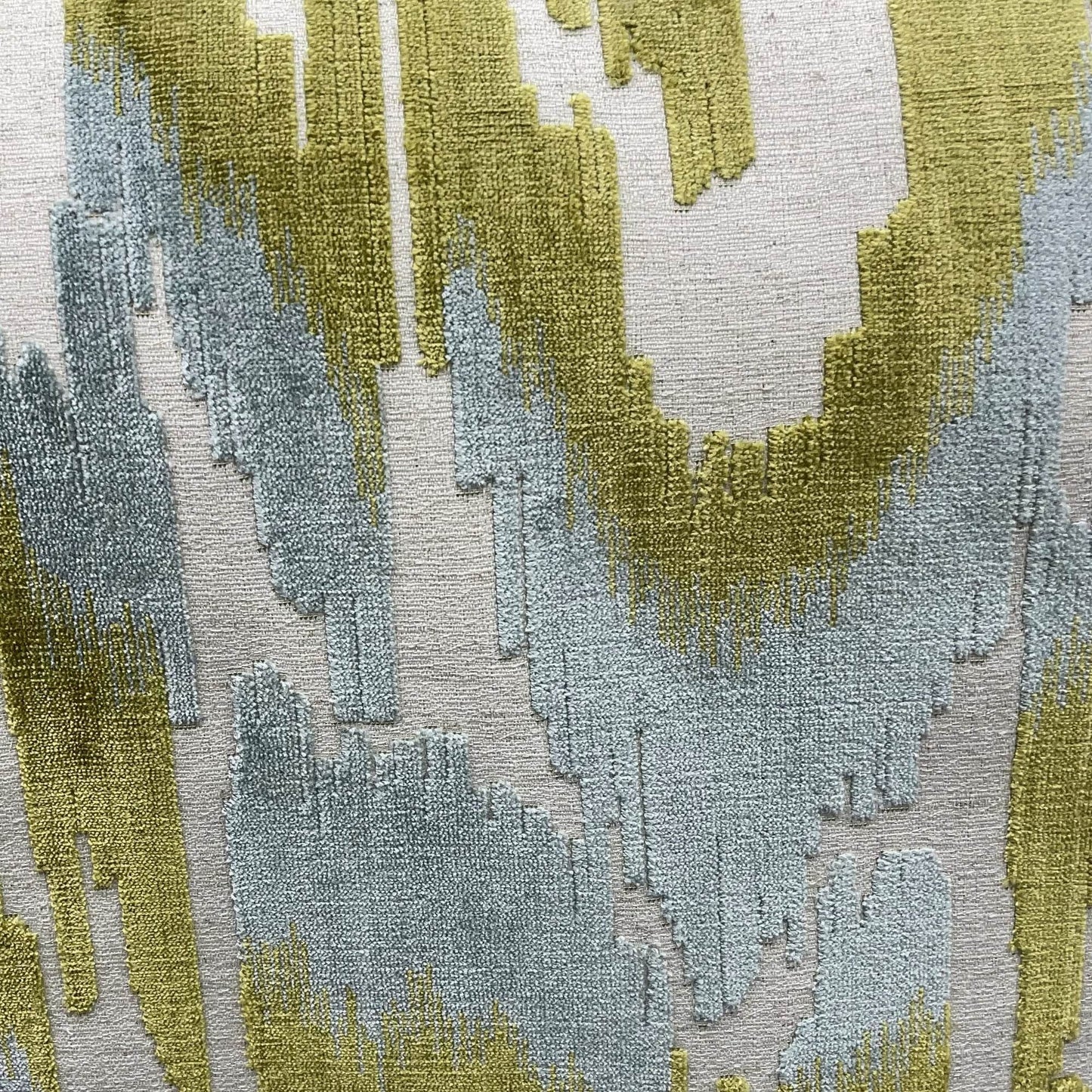 Plutus Velvet Glamour Blue, Citrine, Cream Handmade Luxury Pillow - Plutus Brands