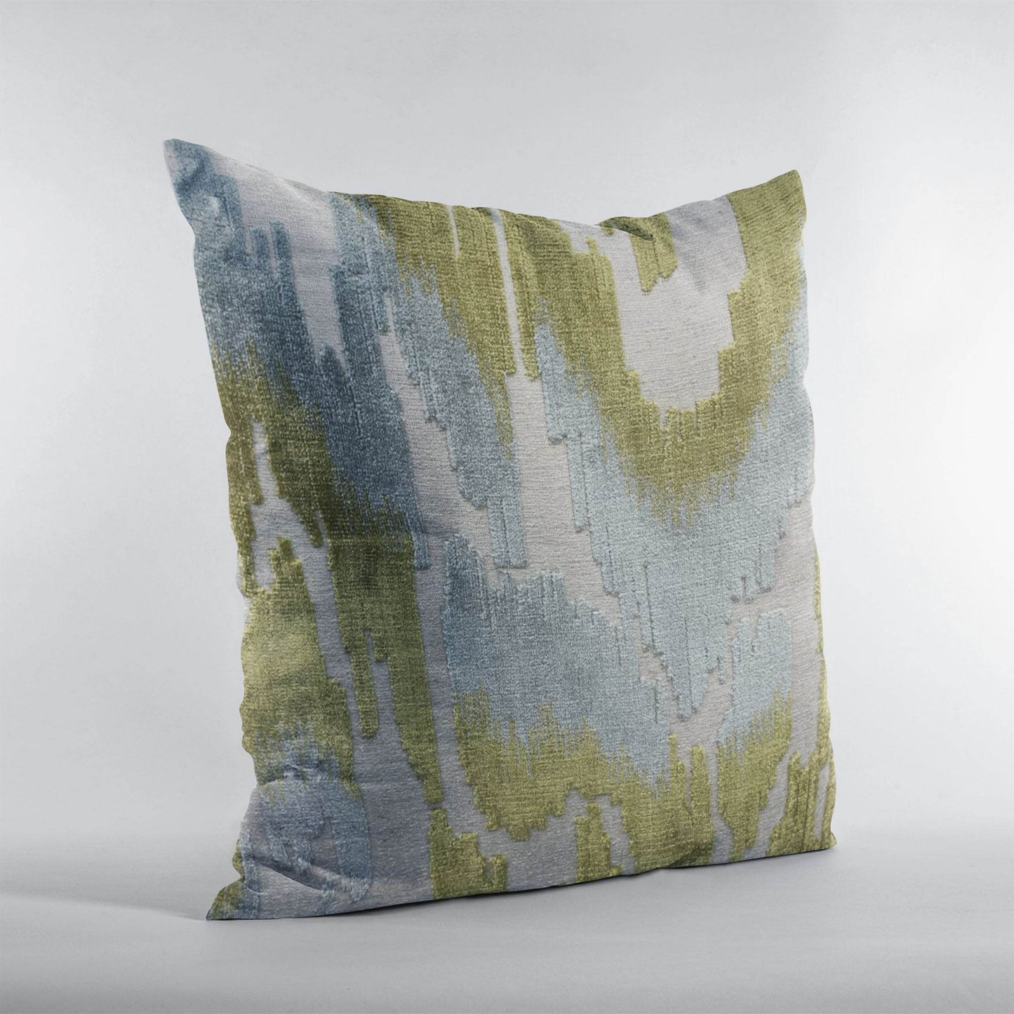 Plutus Velvet Glamour Blue, Citrine, Cream Handmade Luxury Pillow - Plutus Brands