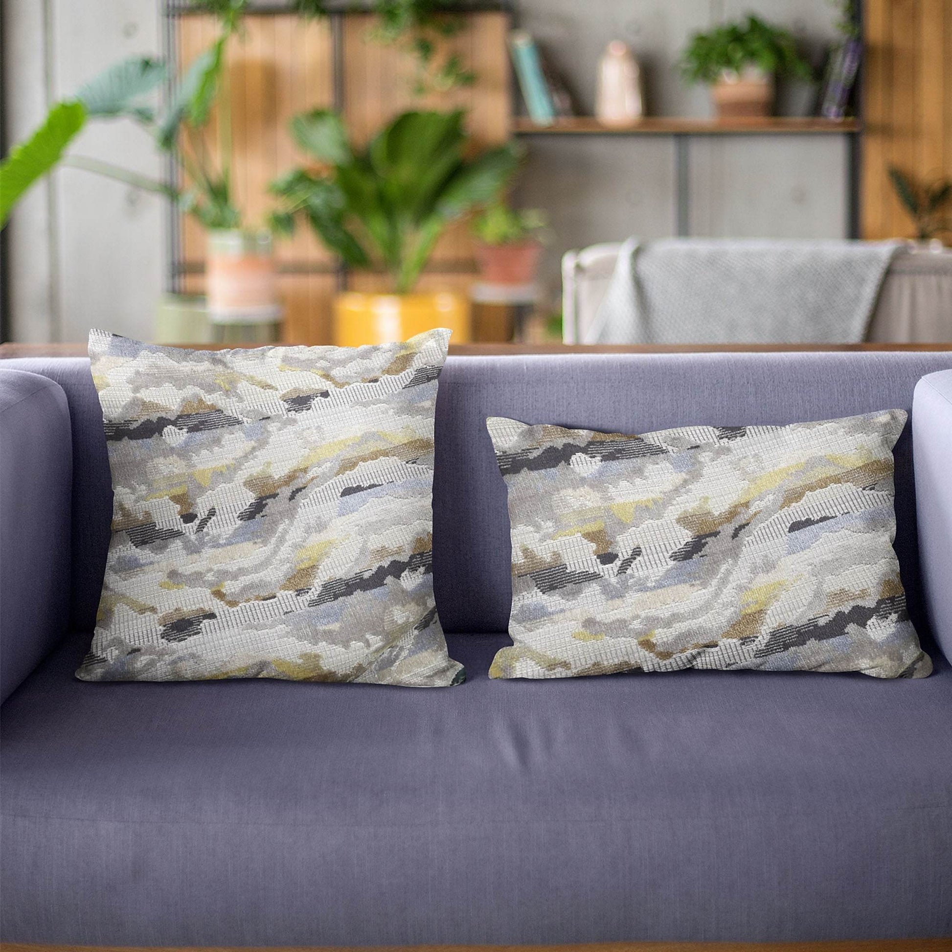 Plutus Velvet Crest Black, Gray, Citrine Handmade Luxury Pillow - Plutus Brands