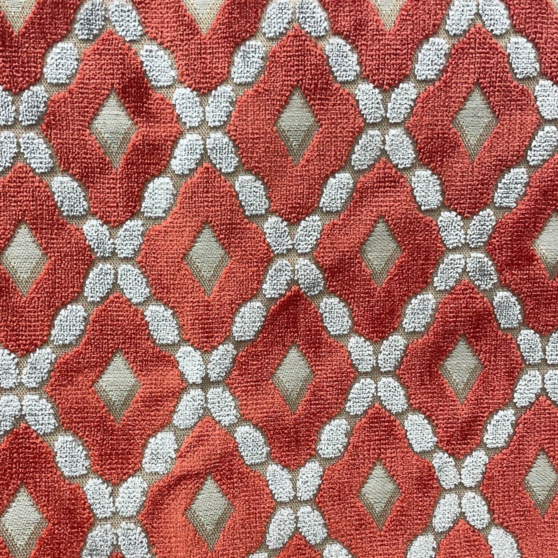 Plutus Velvet Majestic Red, Gray Handmade Luxury Pillow - Plutus Brands