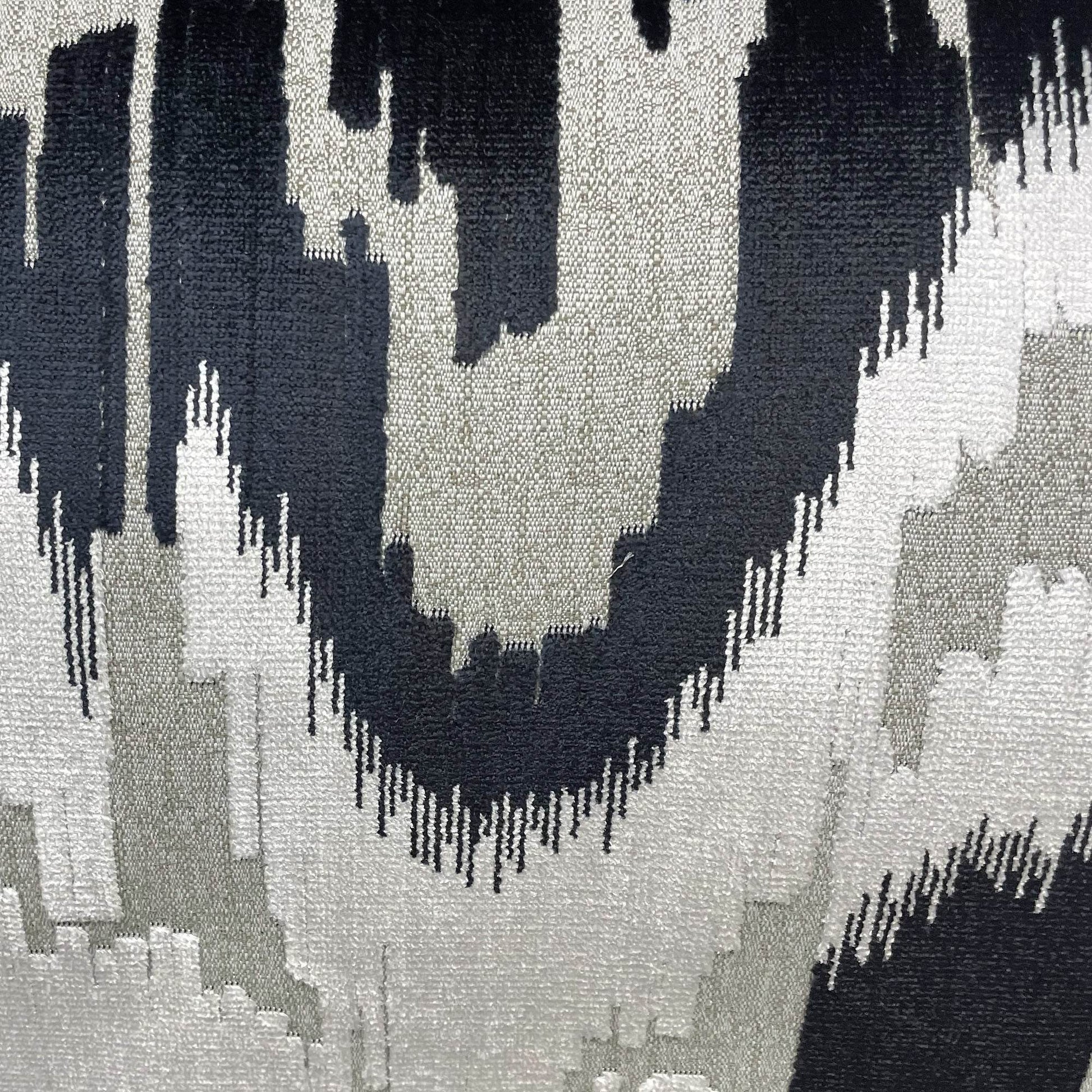 Plutus Velvet Glamour Black, Gray, Cream Handmade Luxury Pillow - Plutus Brands