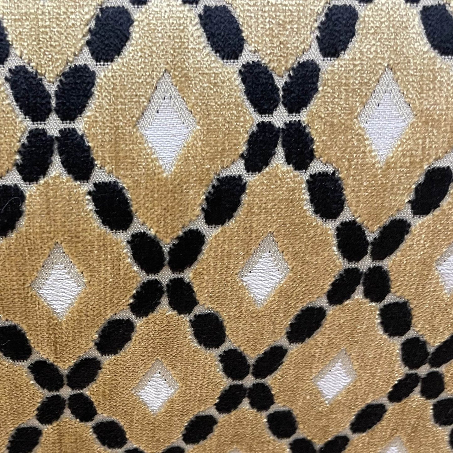 Plutus Velvet Majestic Gold, Black, Cream Handmade Luxury Pillow - Plutus Brands