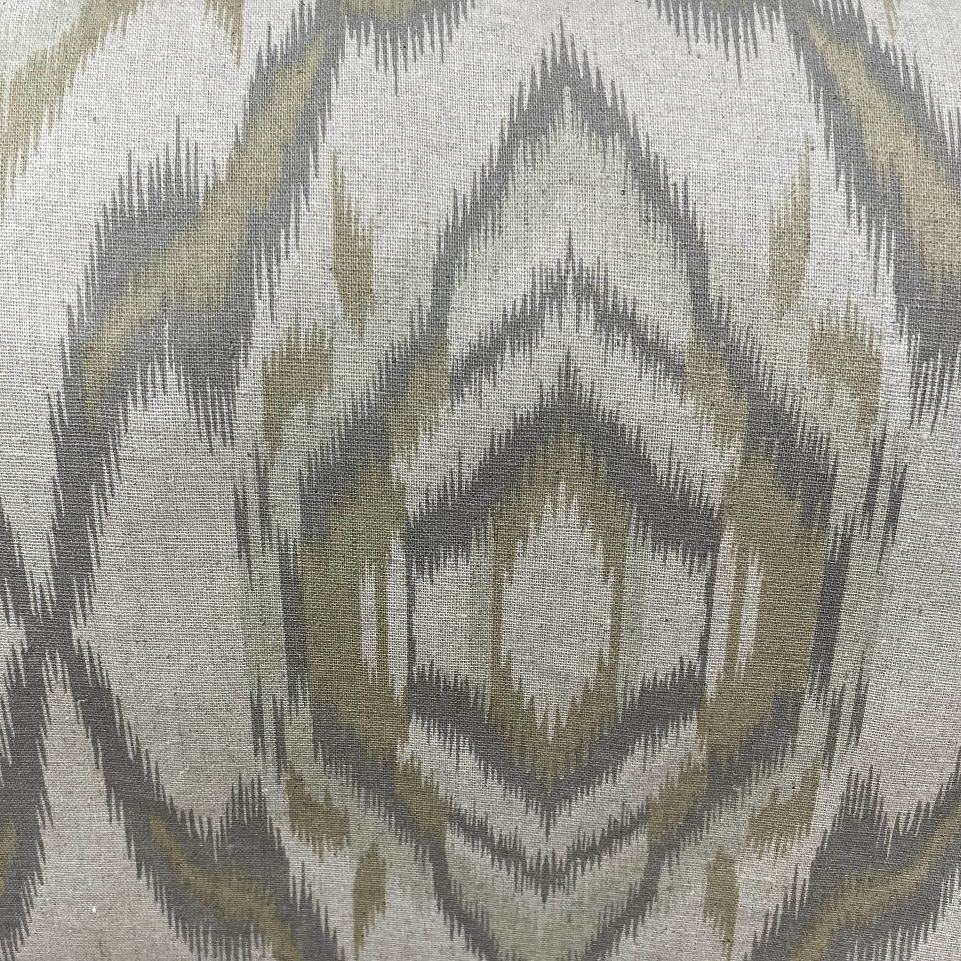 Plutus Ikat Dream Gray, Citrine Handmade Luxury Pillow - Plutus Brands