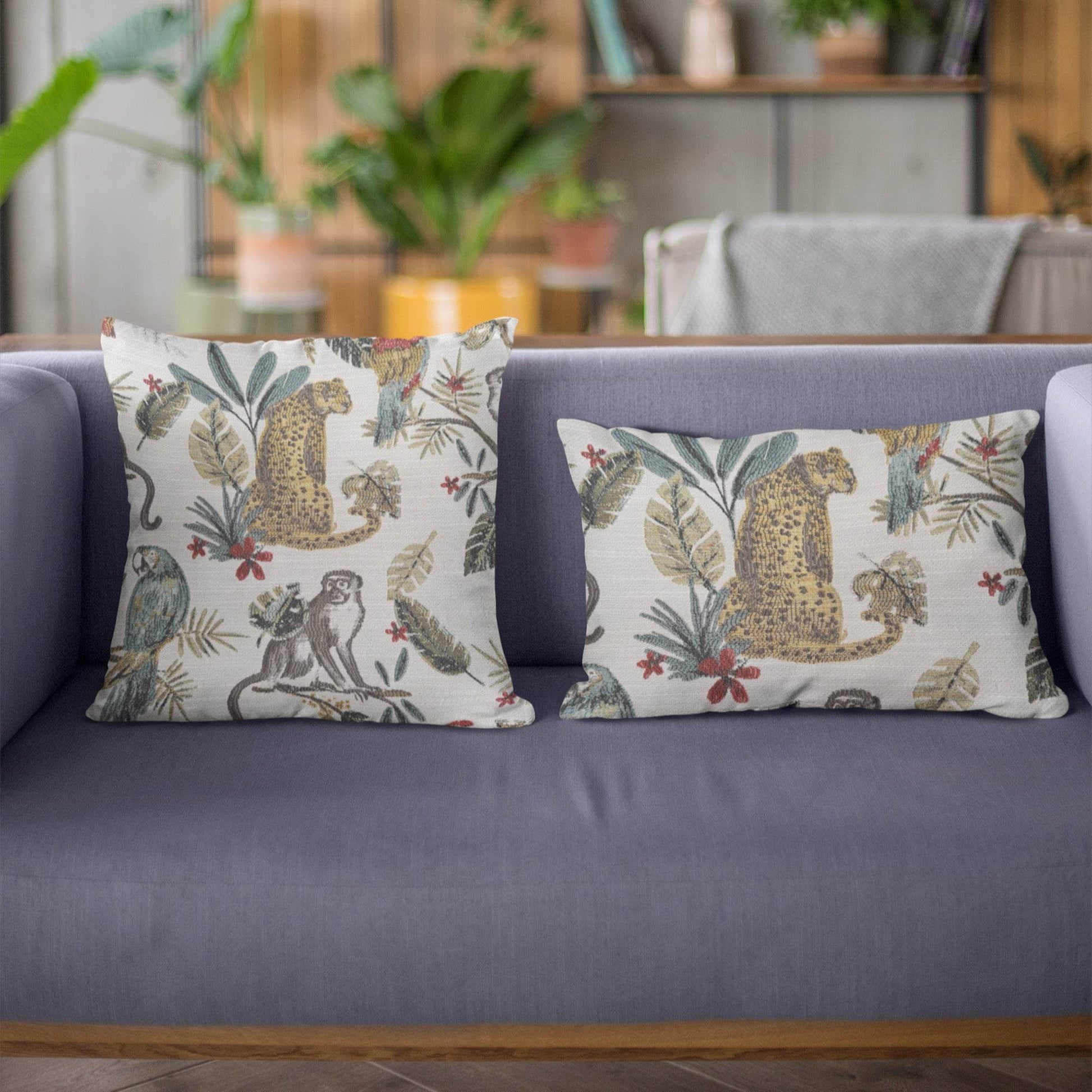 Plutus Multi-Color Jungle Animal Luxury Throw Pillow - Plutus Brands