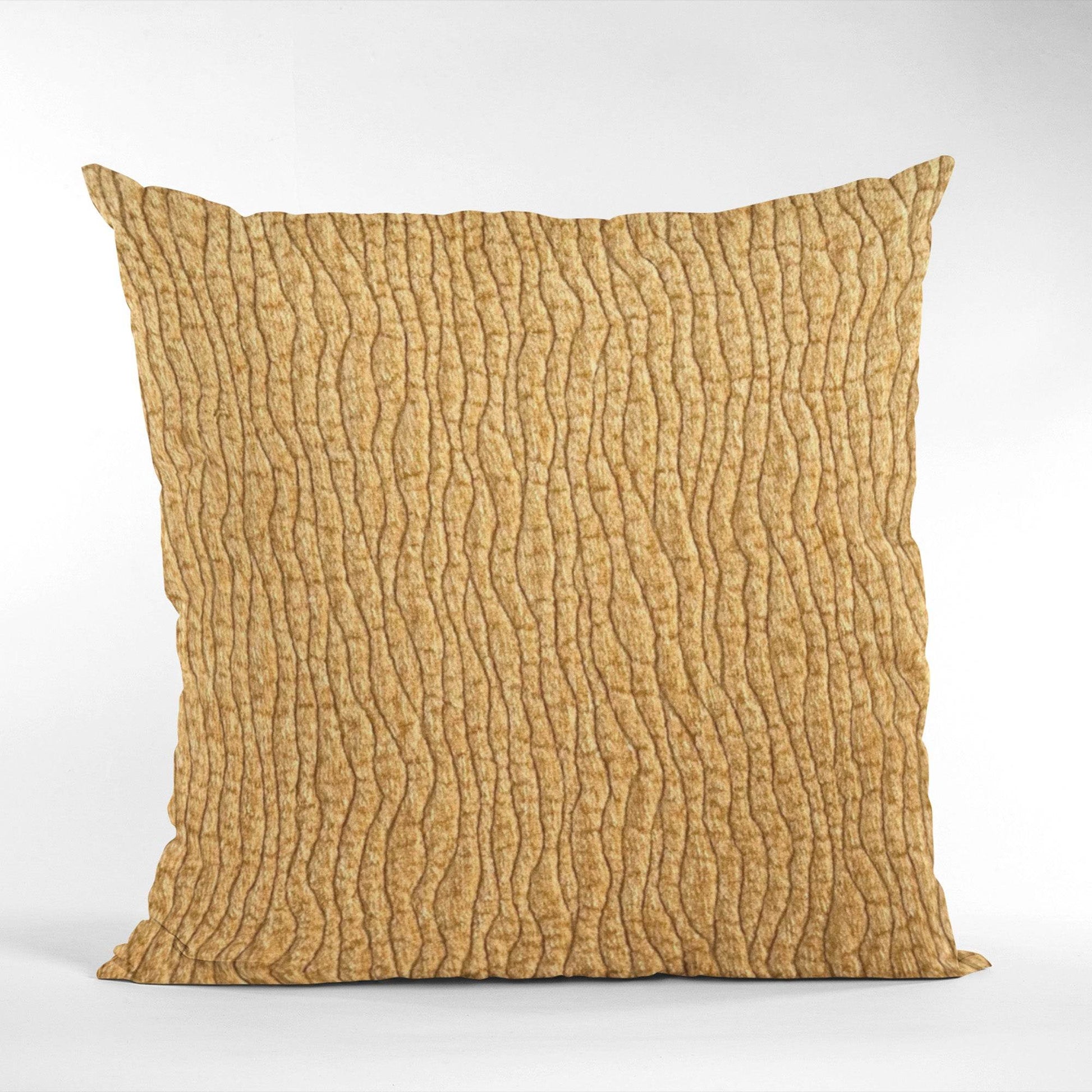 Plutus Yellow Desert Lines Luxury Throw Pillow - Plutus Brands