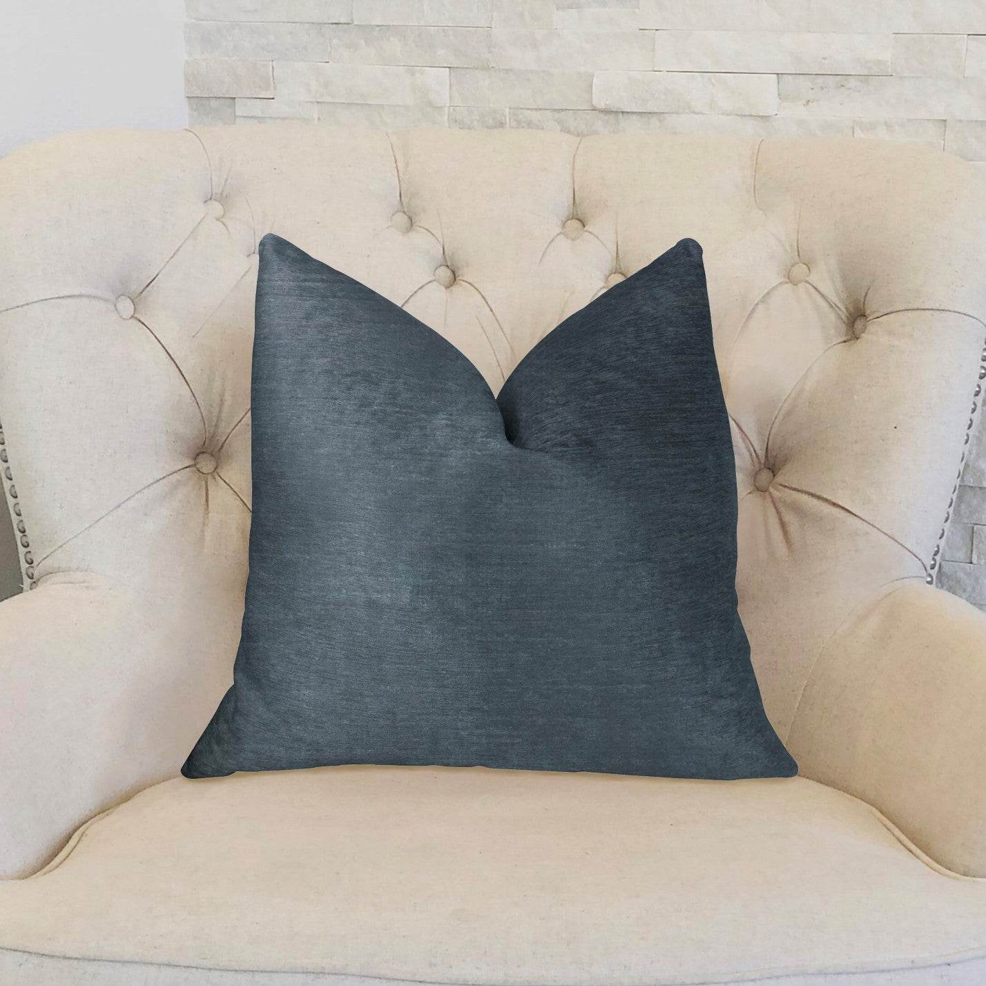 Deep Blue Sea Luxury Throw Pillow - Plutus Brands
