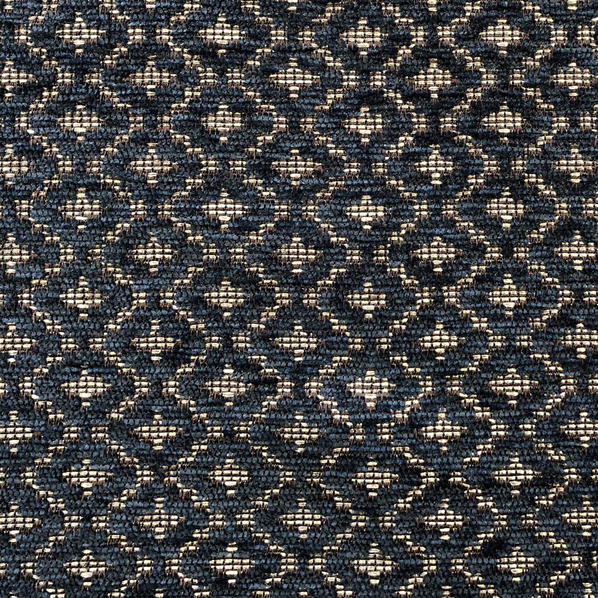Cleopatra Blue and Gold Luxury Throw Pillow - Plutus Brands