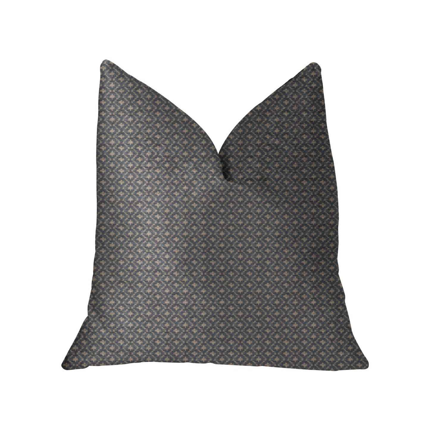 Cleopatra Blue and Gold Luxury Throw Pillow - Plutus Brands