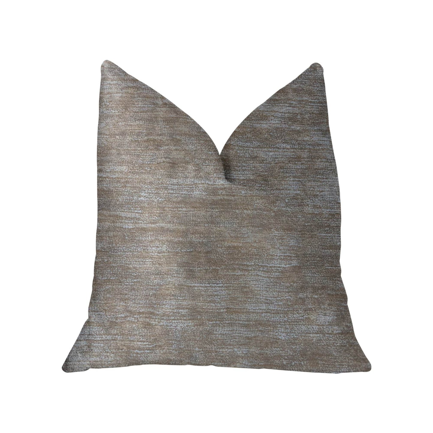 Bella Isabella Brown and Beige Luxury Throw Pillow - Plutus Brands