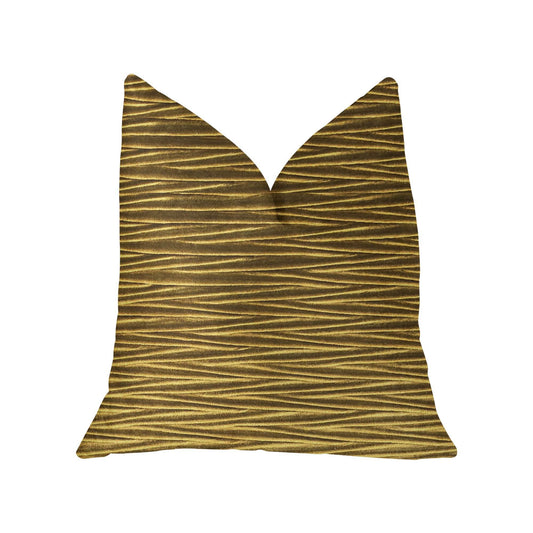 Valentina Textured Bronze Luxury Throw Pillow - Plutus Brands