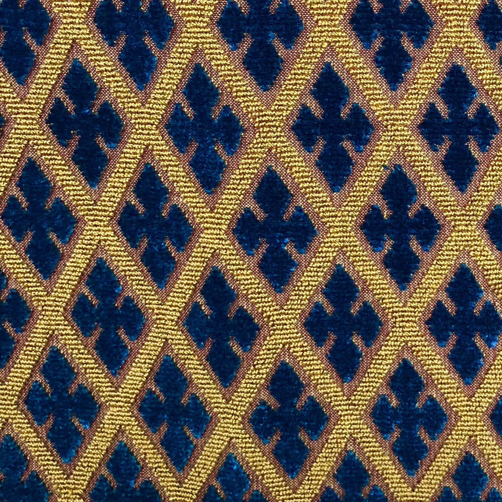 Zurie Bliss Prussian Blue Luxury Throw Pillow - Plutus Brands
