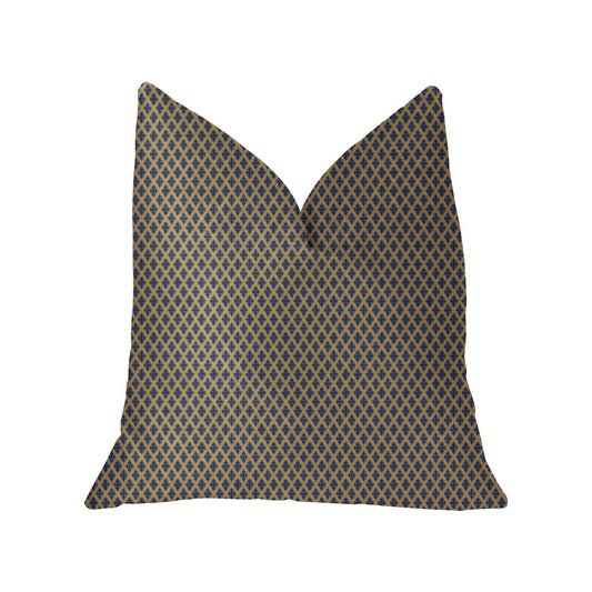 Zurie Bliss Prussian Blue Luxury Throw Pillow - Plutus Brands