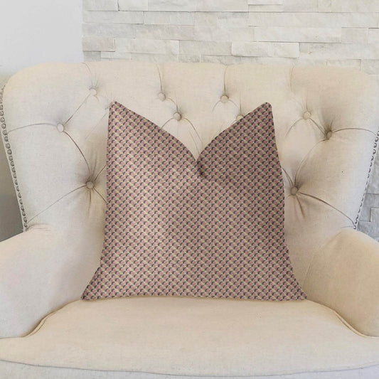 Ellie Pearl Pink and Ivory Luxury Throw Pillow - Plutus Brands